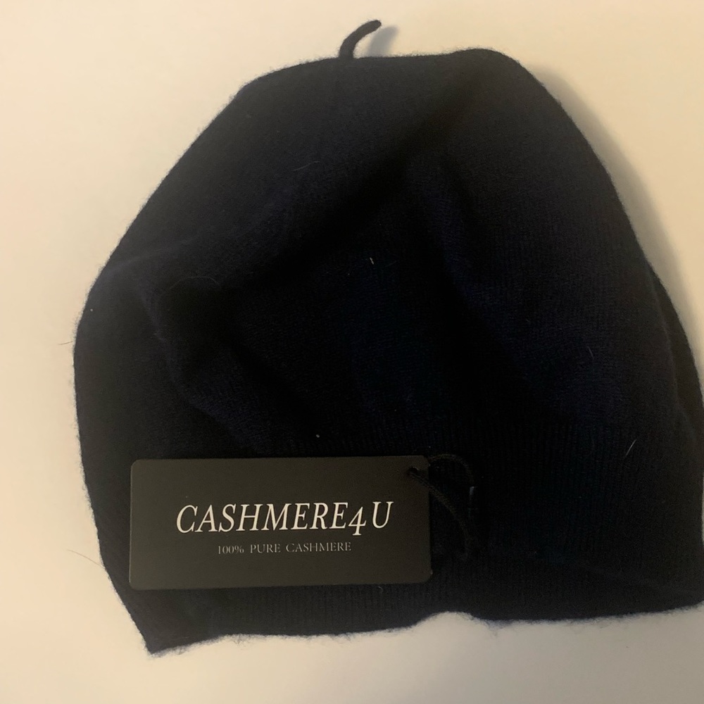 100% pure cashmere beanie